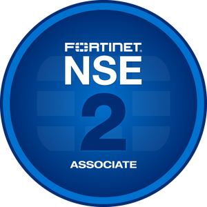 Fortinet NSE 2 cybersecurity certification